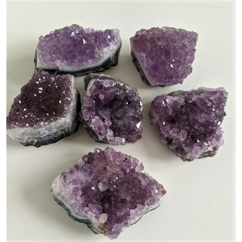 1 x Amethyst Druze/Cluster Brazil Crystal/Rock/Mineral (60-80mm)