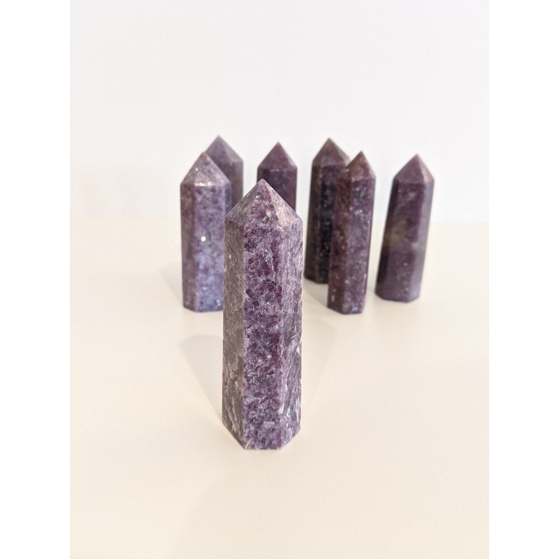 1 x Lepidolite Tower/Point Natural Crystal 90mm-95mm