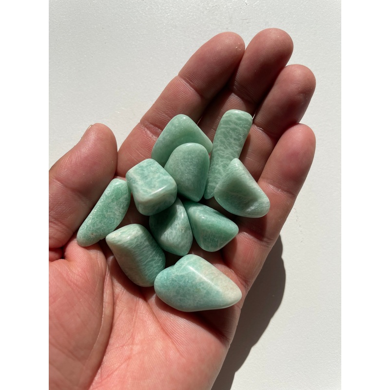 Amazonite tumbled stone crystal/ mineral x 1 (20-30mm)