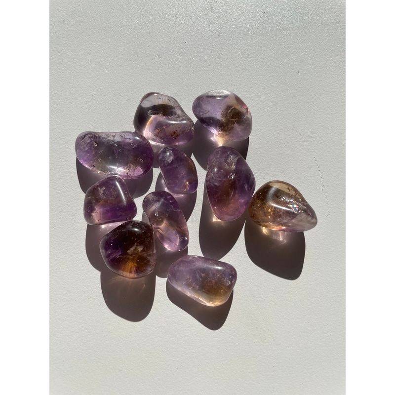 Ametrine tumbled stone crystal/ mineral x 1 (22-30mm)