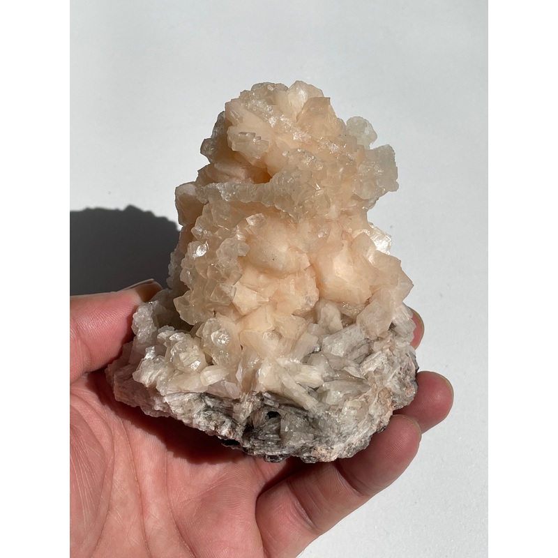 Calcite on Stilbite Natural Crystal AP299