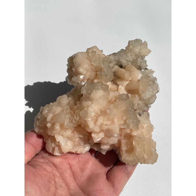 Calcite on Stilbite Natural Crystal AP301