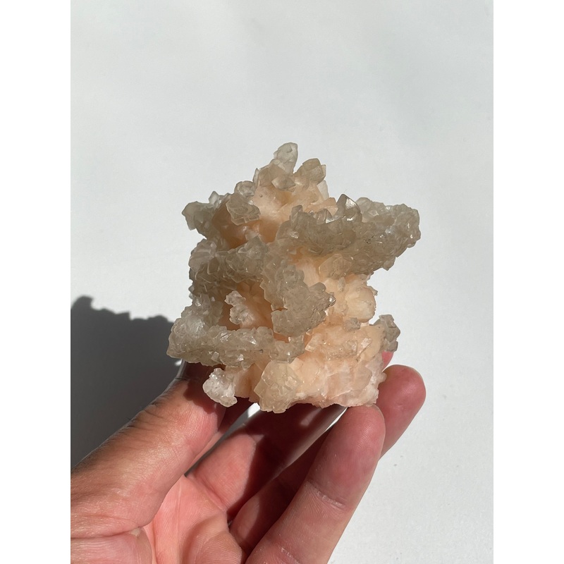 Calcite on Stilbite Natural Crystal AP302