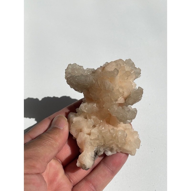 Calcite on Stilbite Natural Crystal AP303