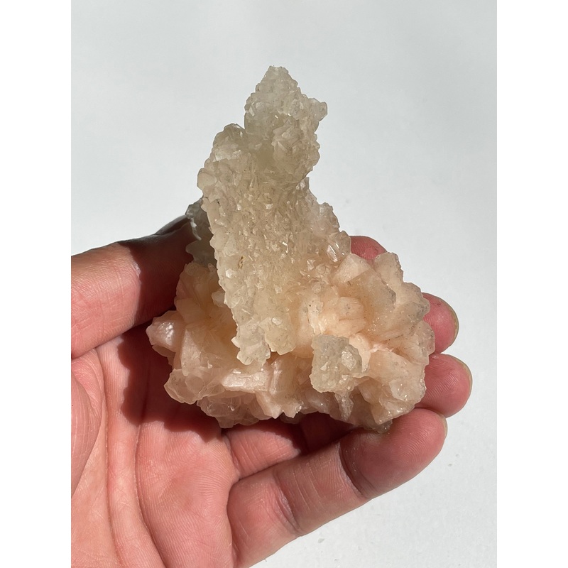 Calcite on Stilbite Natural Crystal AP306