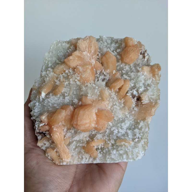 Chalcedony with Stilbite Crystal Cluster AP216