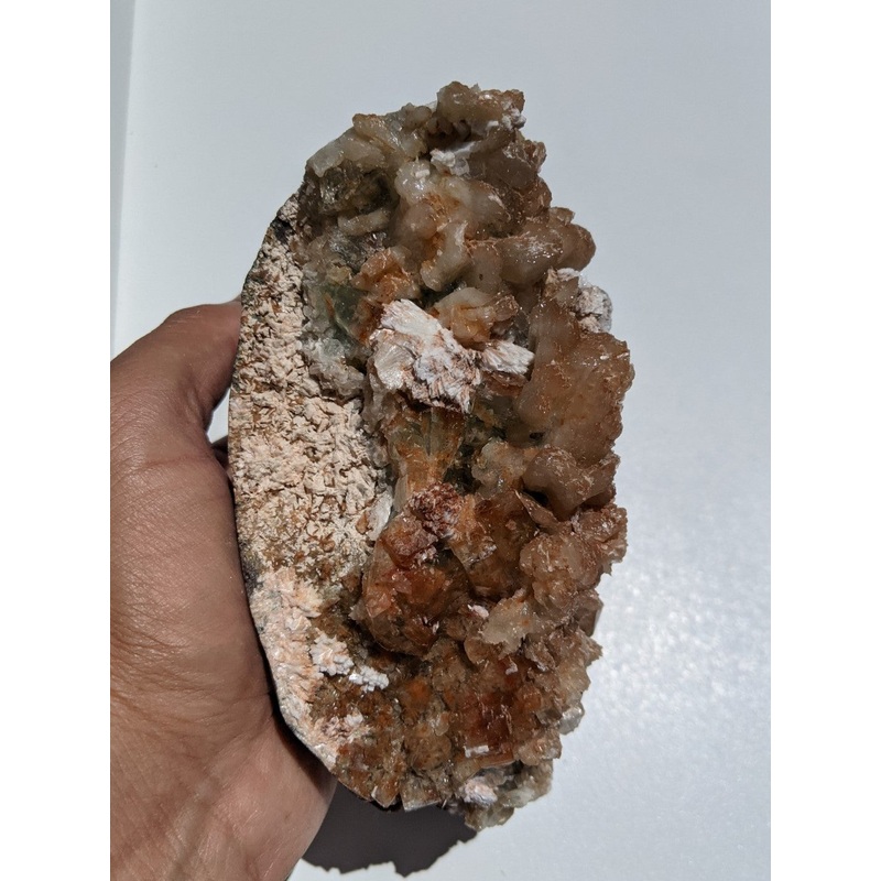 Green Apophyllite with Stilbite Cluster Crystal AP214