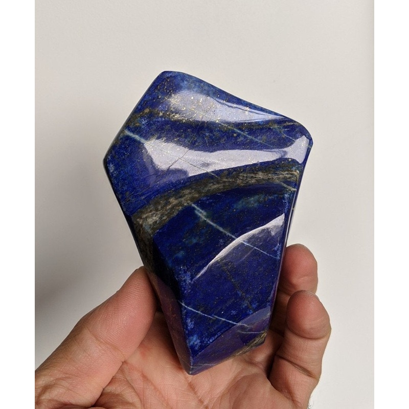 Lapis Lazuli Polished Specimen Mineral Rock 570g 110x80mm(High Grade)