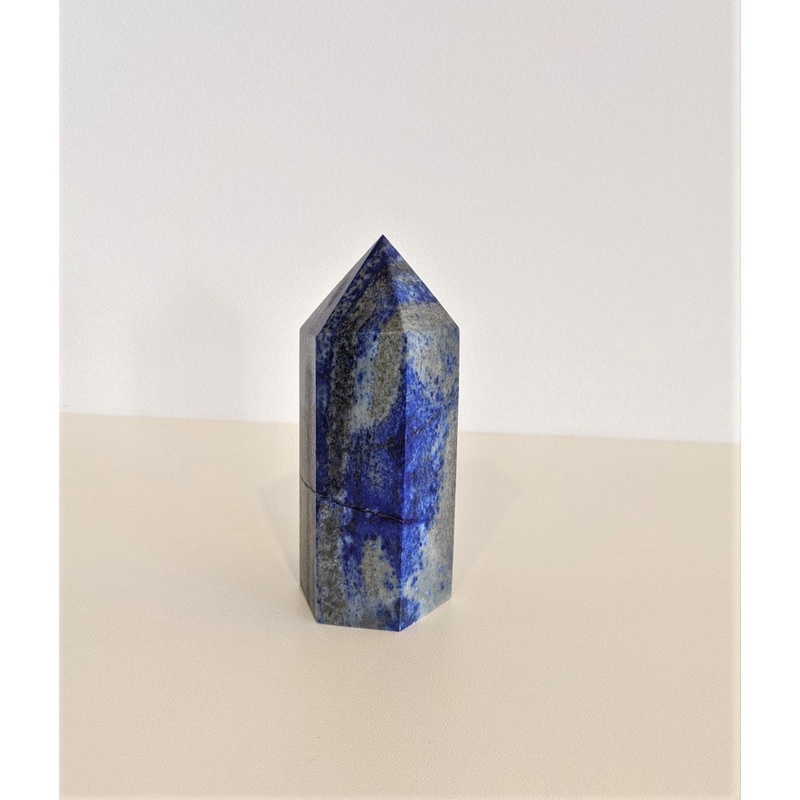 Lapis Lazuli Tower/Point Natural Crystal Large 110x50x42mm