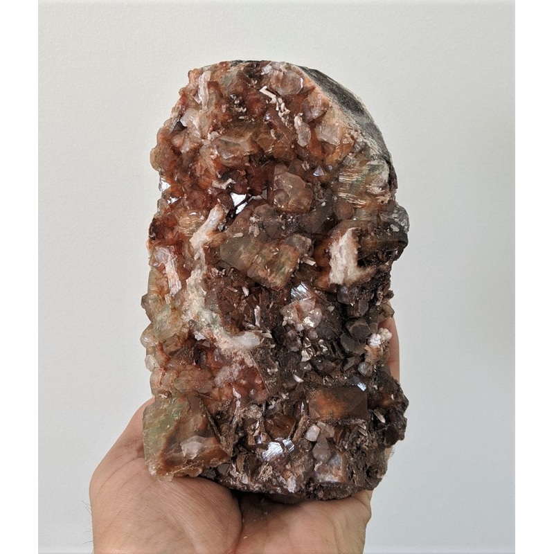 Large Red & Green Apophyllite Rare Geode Crystal/Mineral 150x110mm (1.4 kg)