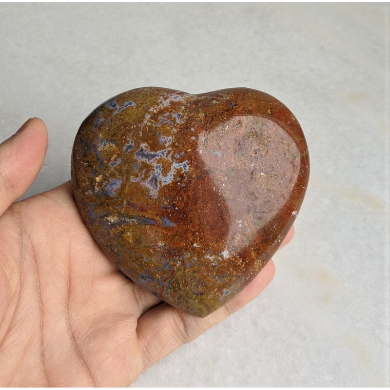 Ocean Jasper Heart Natural 100x95mm