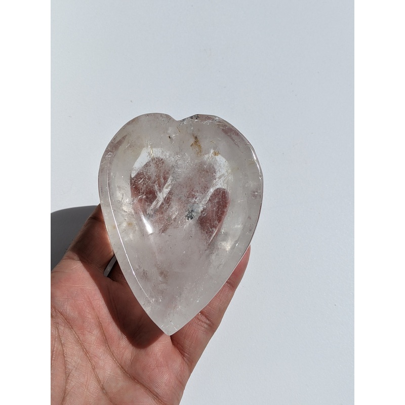Quartz Crystal Heart P017