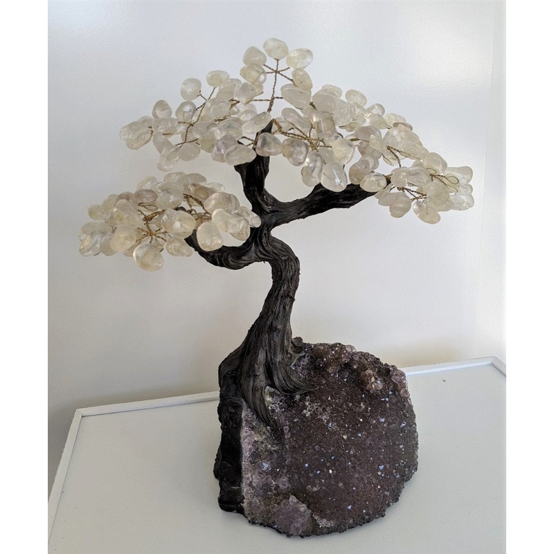 Quartz Gem Tree/Crystal Tree (xL) 240 crystals| 350x300mm