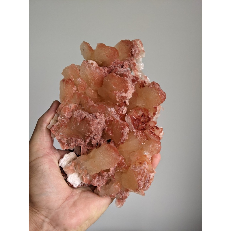 Red Stilbite Crystal Cluster Rare AP162
