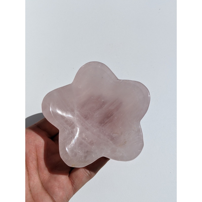Rose Quartz Crystal Bowl P006