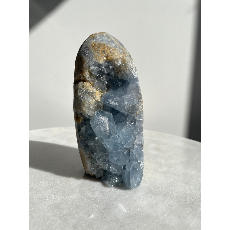 Celestite Free Standing Large Crystal CL008