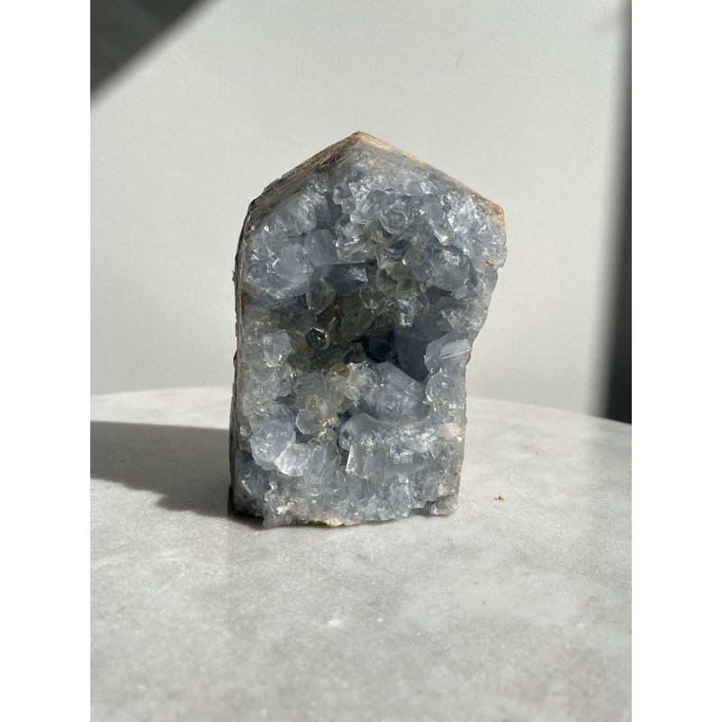 Celestite Free Standing Large Crystal CL010