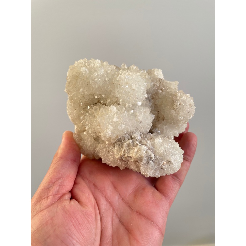 Coral Quartz on Chalcedony Crystal Q415