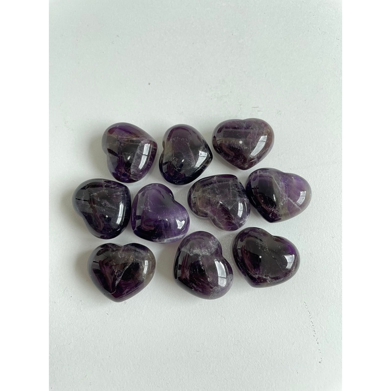 Dream Amethyst Puffy Heart Natural x 1