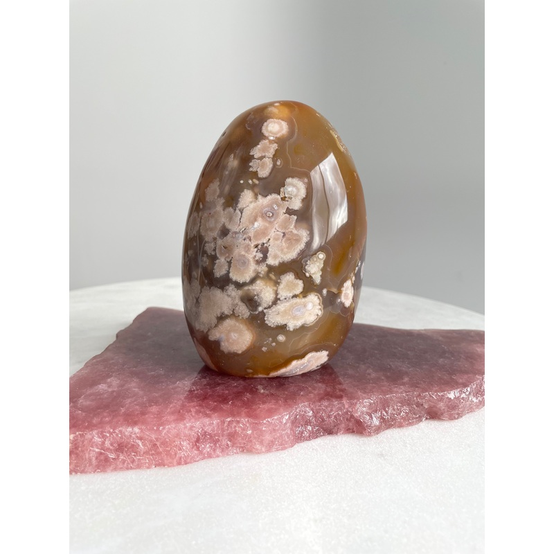 Flower Agate Freeform Natural Crystal FF114