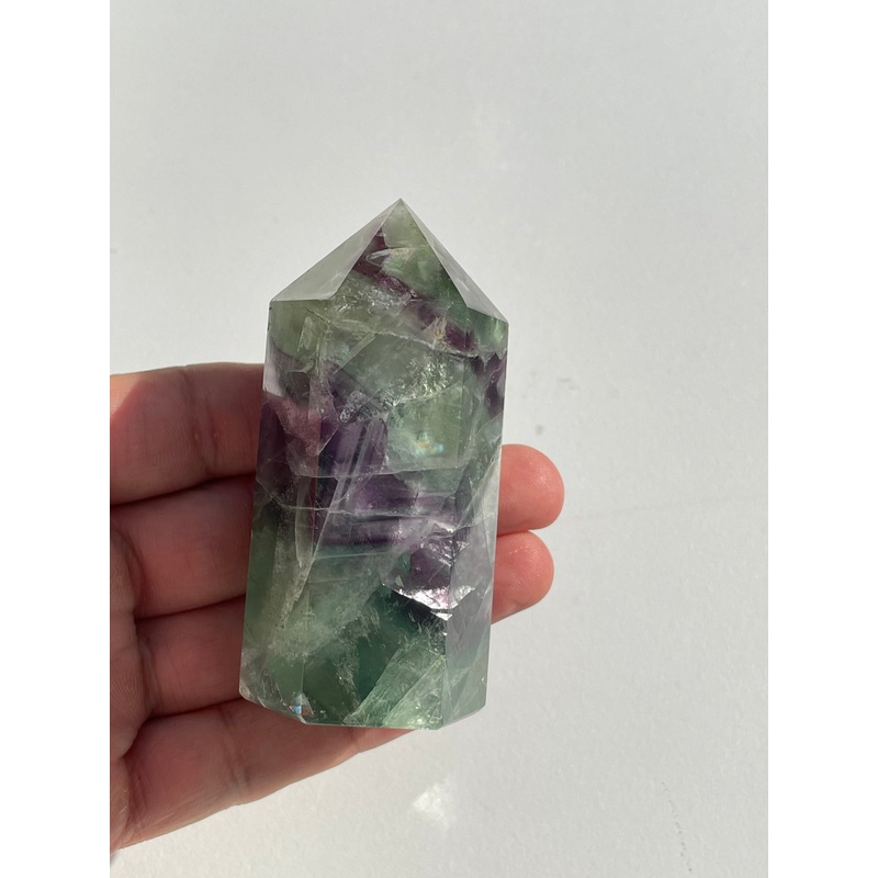 Fluorite Generator/Tower Natural Crystal T175