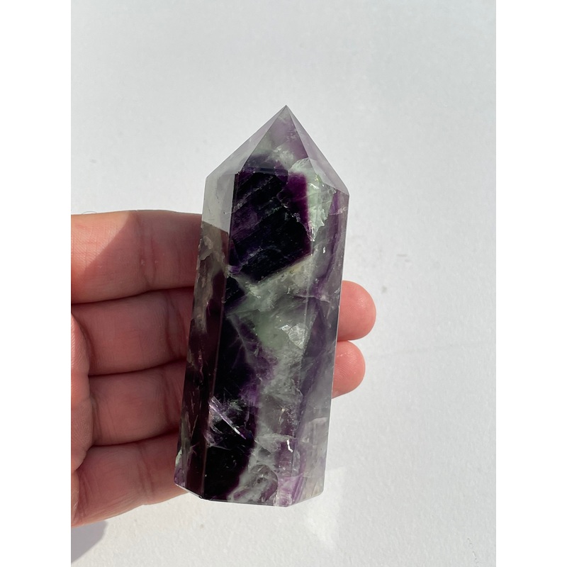 Fluorite Generator/Tower Natural Crystal T180