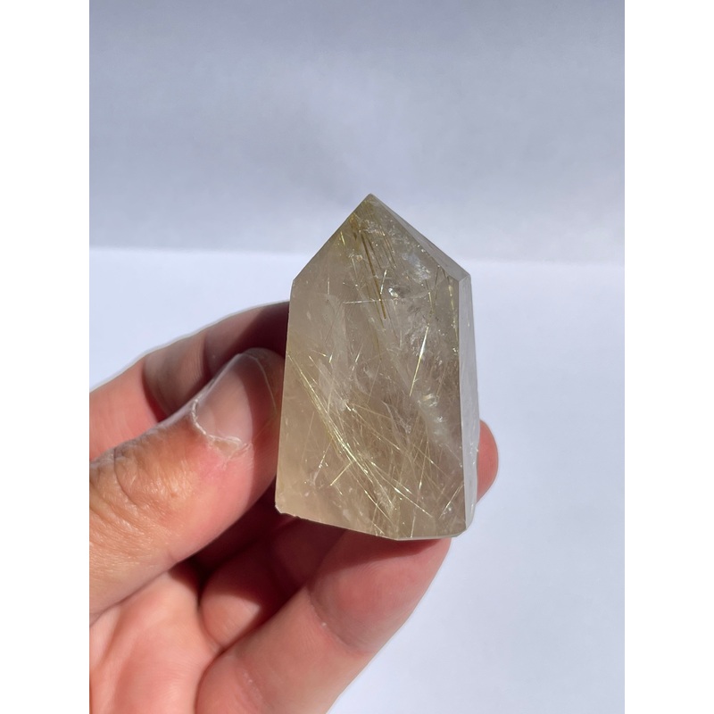 Golden Rutile Quartz Tower Small Natural T455
