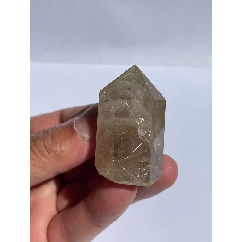 Golden Rutile Quartz Tower Small Natural T460