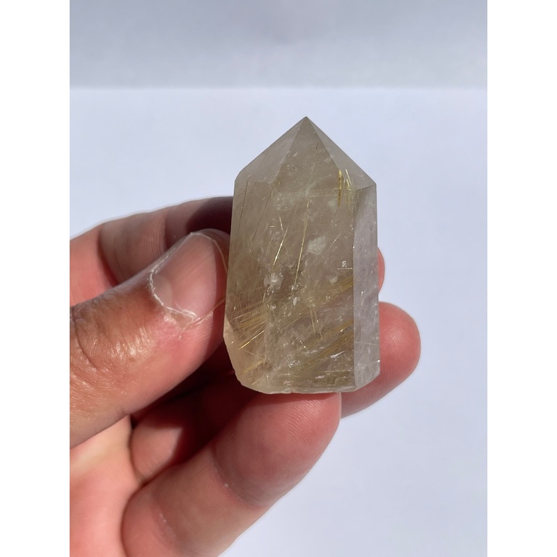 Golden Rutile Quartz Tower Small Natural T467