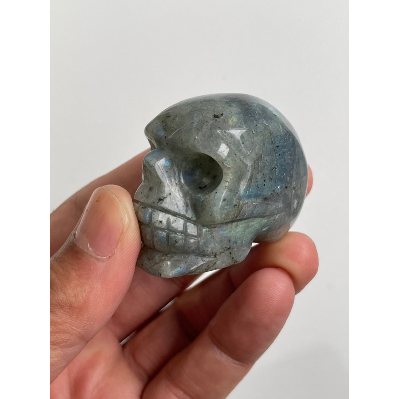 Labradorite Crystal Skull Natural Gemstone S048