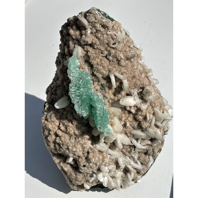 Large Green Apophyllite Crystal Cluster AP871