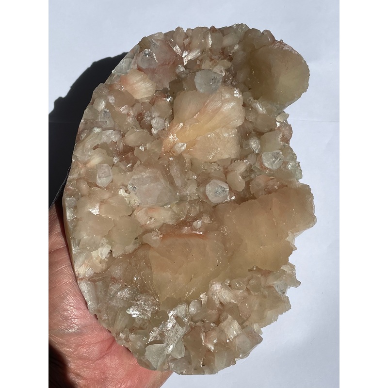 Light Green Apophyllite with Stilbite Cluster AP830