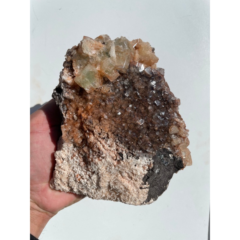 Red & Green Apophyllite Cluster AP826