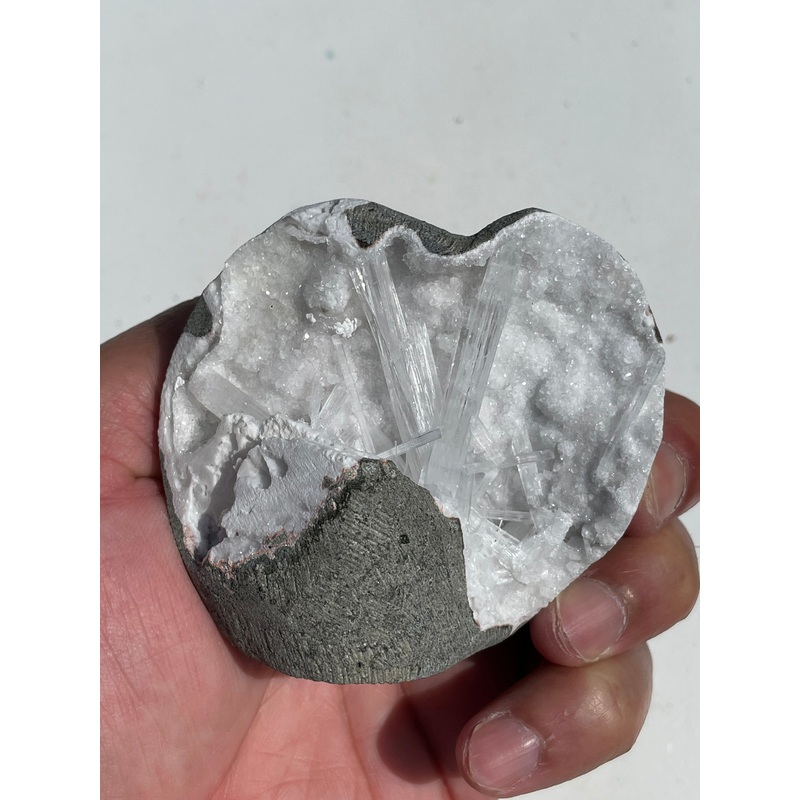 Scolecite Geode Natural Crystal SC033