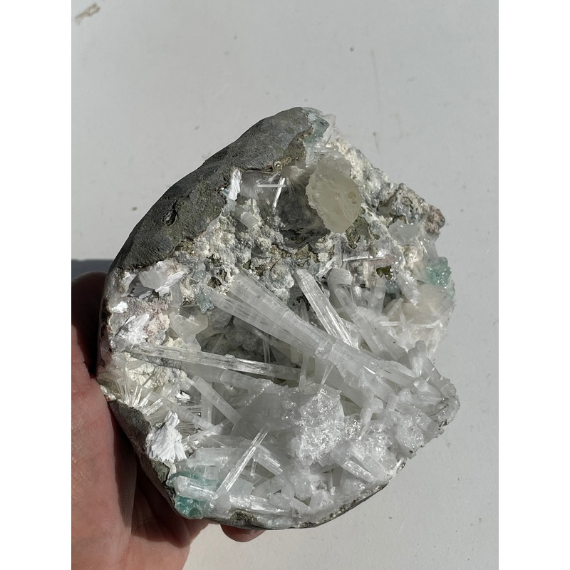 Scolecite Geode Natural Crystal SC056