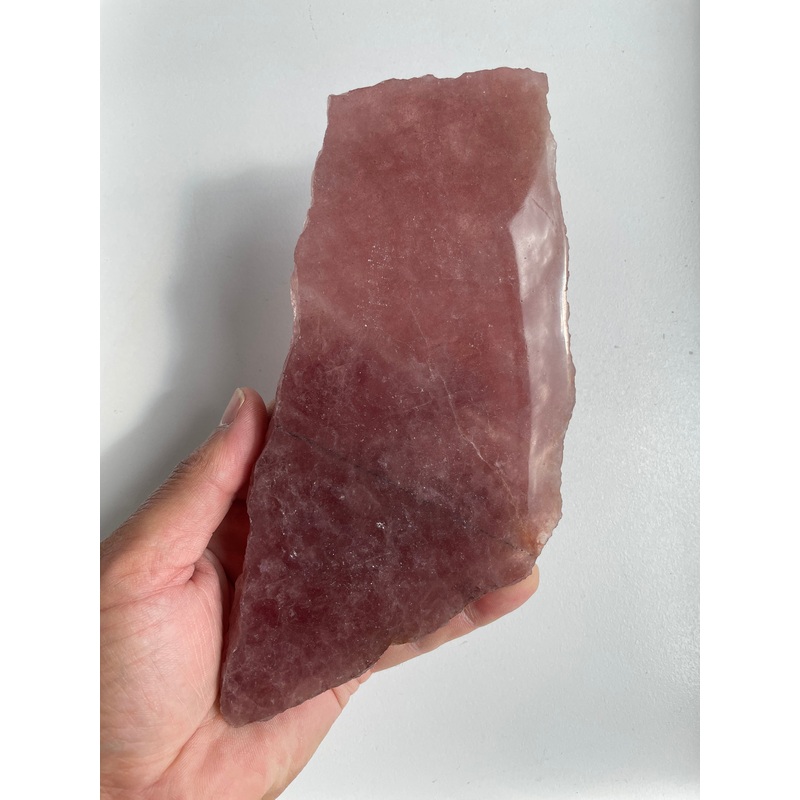 Strawberry Quartz Slab Natural Crystal FF077
