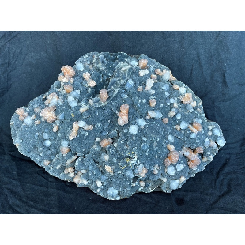 XX-Large Blue Chalcedony with Stilbite & Apophyllite Cluster AP473