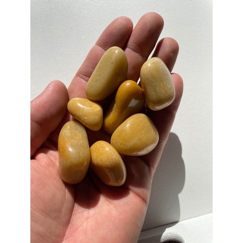 Yellow Aventurine Large tumbled stone crystal/ mineral x 1 (30-40mm)