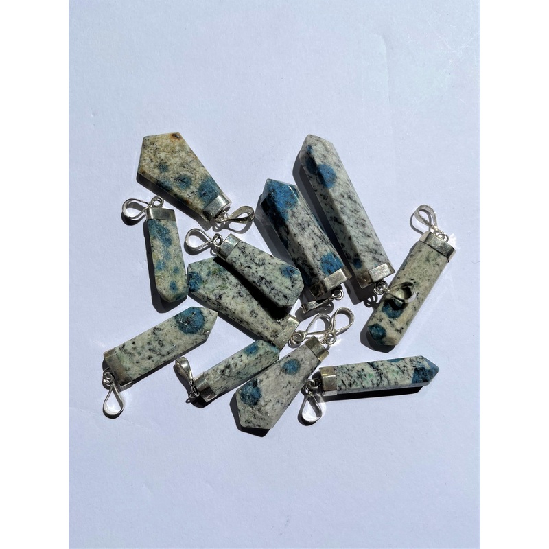 1 x  K2 Jasper Crystal Pendant Natural PD036