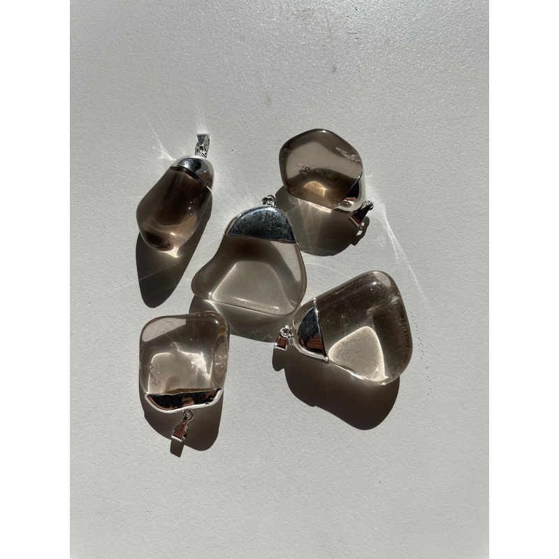 1 x Smoky Quartz crystal  Pendant PD029