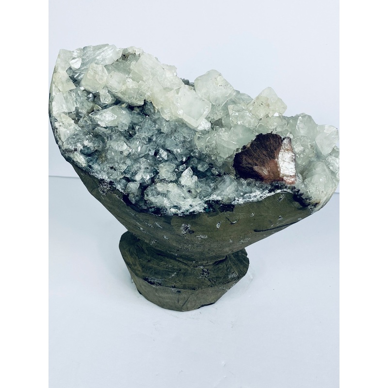 Apophyllite Geode Free Standing Crystal Cluster AP052 A