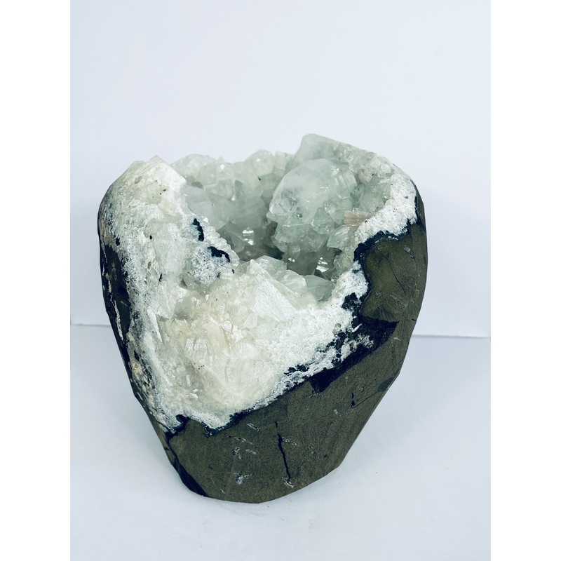 Apophyllite Geode Free Standing Crystal Cluster AP053 A
