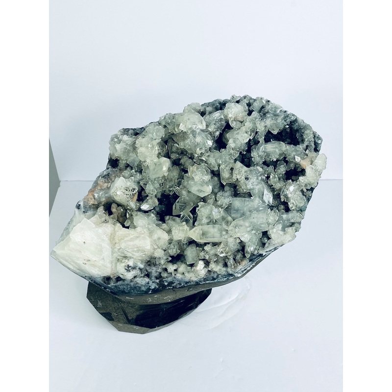 Apophyllite Geode Free Standing Crystal Cluster AP054 A