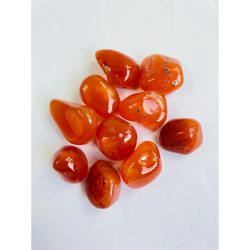 Carnelian tumbled stone crystal/ mineral x 1