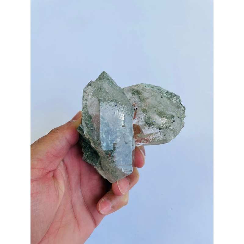 Chlorite/Green Himalayan Quartz Crystal Q761