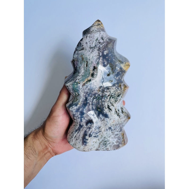 Large Ocean Jasper Flame Crystal OJ524