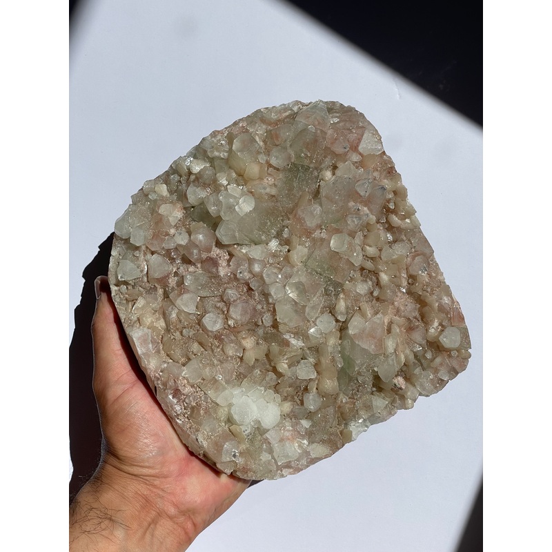 Light Green Apophyllite with Stilbite Cluster AP847
