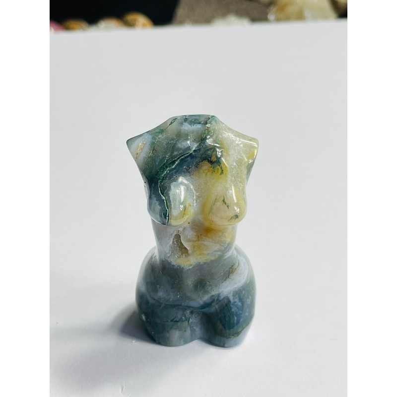 Moss Agate Crystal Female Body S106