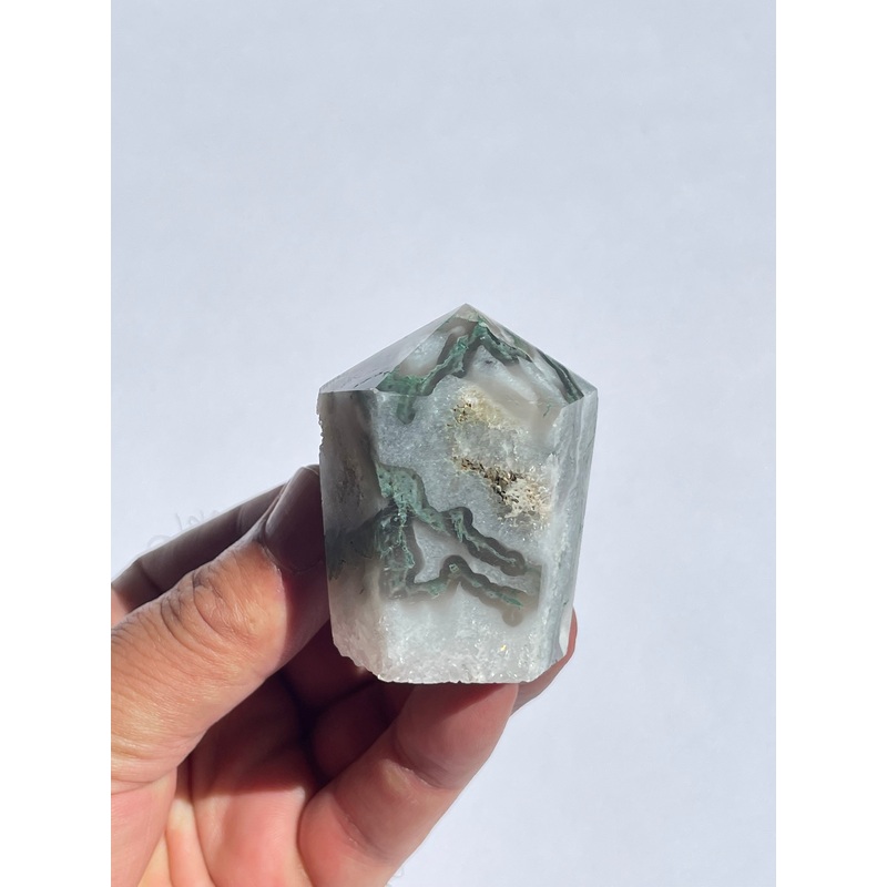 Moss Agate Cupcake Tower  High Grade T713