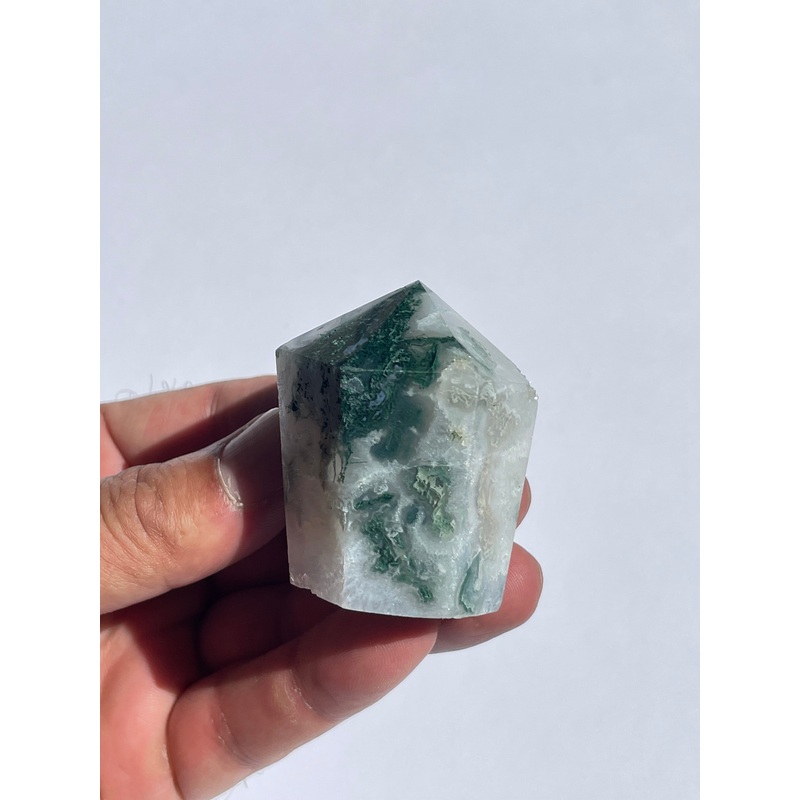 Moss Agate Cupcake Tower  High Grade T714